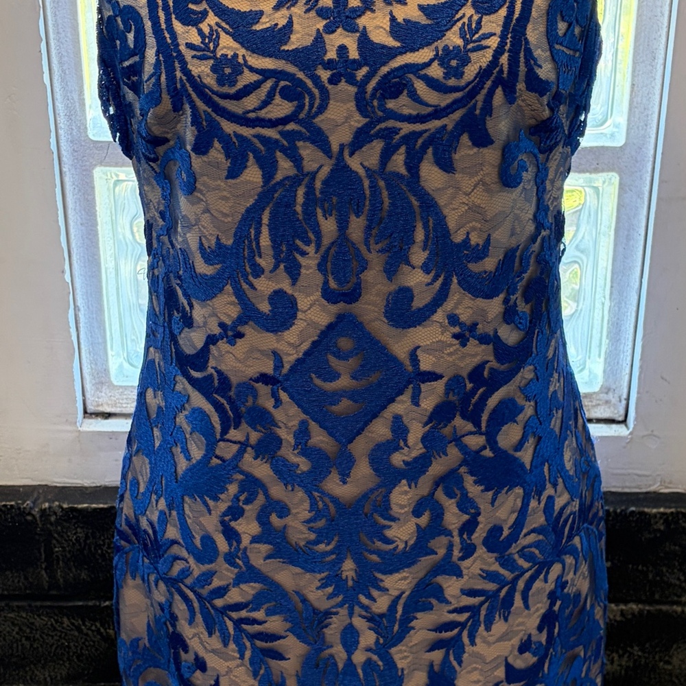 Vince Camuto Sapphire Blue Lace Dress size 4